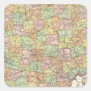 Adesivo Quadrado Ohio e Hamilton County