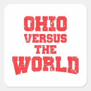 ADESIVO QUADRADO OHIO VERSUS O MUNDO