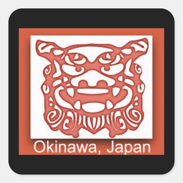 Adesivo Quadrado Okinawa Sticker (Frente)