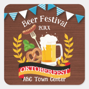 Adesivo Quadrado Oktoberfest
