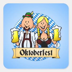 Adesivo Quadrado Oktoberfest