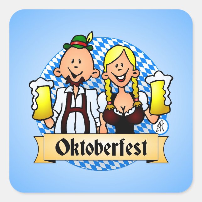Adesivo Quadrado Oktoberfest (Frente)