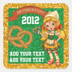 Adesivo Quadrado Oktoberfest Sticker - SRF