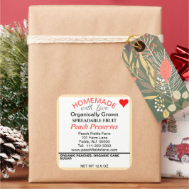 Adesivo Quadrado Óleo Vermelho Laranja Pêssego Preserva Cama