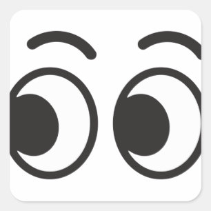 Adesivo Quadrado Olhos que parecem emoji