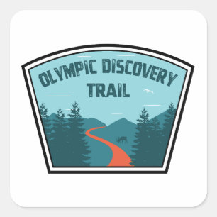 Adesivo Quadrado Olimpiadas Discovery Trail Washington