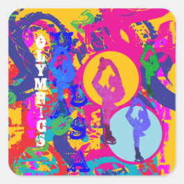 ADESIVO QUADRADO OLYMPIC SKATING 