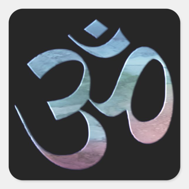 Adesivo Quadrado Om 1 (Frente)