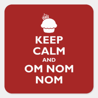 Adesivo Quadrado Om Nom Nom