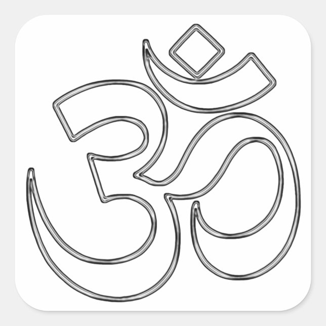 Adesivo Quadrado Om Stickers (Frente)