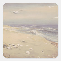 On the Beach (1879) - Vintage Coastal Art