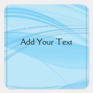 Adesivo Quadrado Ondas azuis