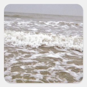 Adesivo Quadrado Ondas Irritadas Vindo à Costa