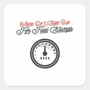Adesivo Quadrado Onde Eu Assino Para Combustível