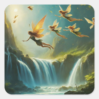 Adesivo Quadrado Onde os sonhos levam o voo