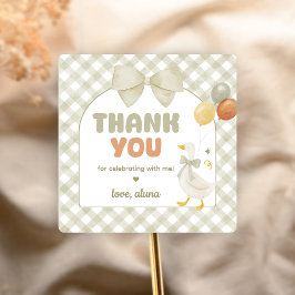 Adesivo Quadrado One Silly Goose Spring Birthday