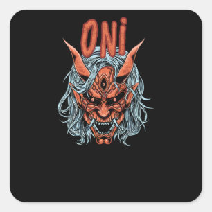 Adesivo Quadrado Oni Mask