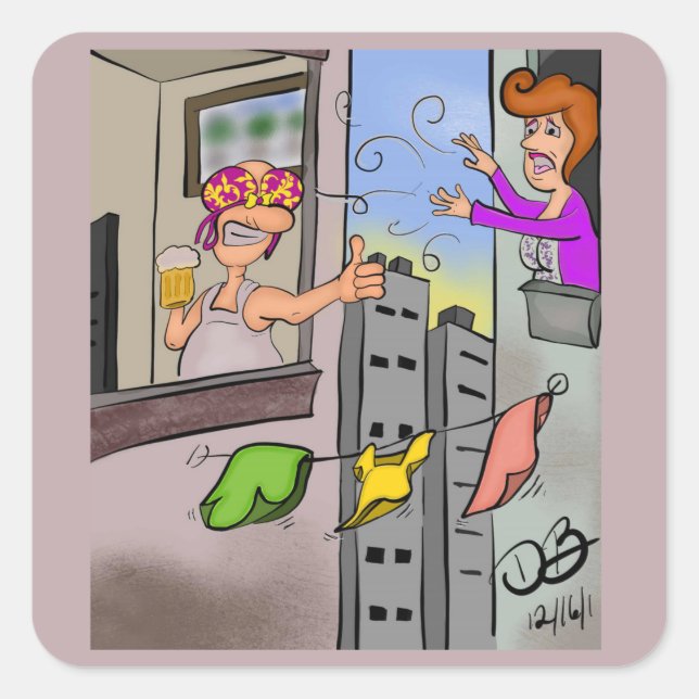 Adesivo Quadrado Oops Products Square Sticker (Frente)