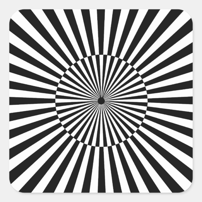 Adesivo Quadrado OP -Art nº 3 em Emporio Moffa (Frente)