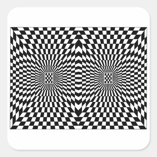 Adesivo Quadrado OP -Art nº 6 em Emporio Moffa (Frente)