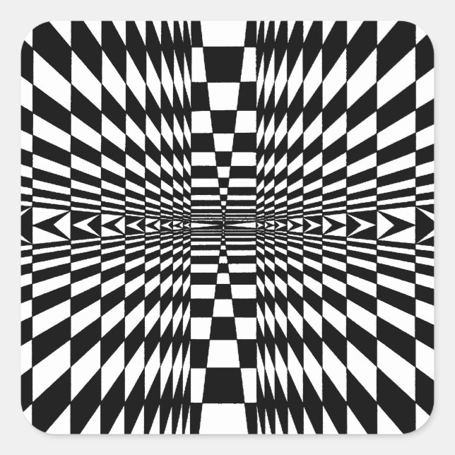 Adesivo Quadrado OP -Art nº 7 em Emporio Moffa (Frente)