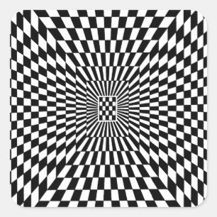Adesivo Quadrado OP -Art nº 8 em Emporio Moffa