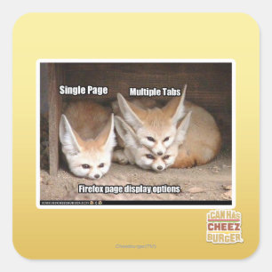 Adesivo Quadrado Opções de exibição de página