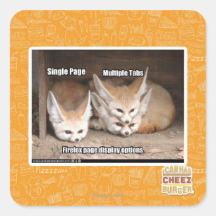 Adesivo Quadrado Opções de exibição de página