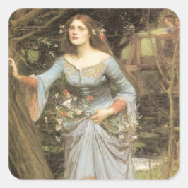 Adesivo Quadrado Ophelia com um Buquê