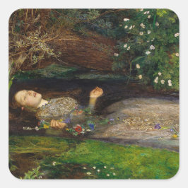 Adesivo Quadrado Ophelia na água