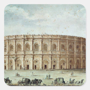 Adesivo Quadrado Opinião o anfiteatro romano