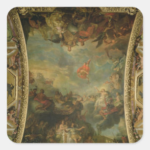 Adesivo Quadrado Opinião o rei Louis XIV que governam apenas