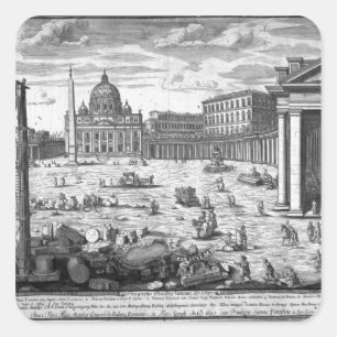 Adesivo Quadrado Opinião St Peter, Roma