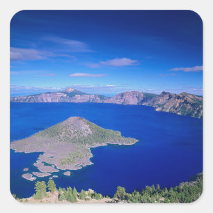 Adesivo Quadrado OR, Parque Nacional Crater Lake, Ilha Wizard e Cra