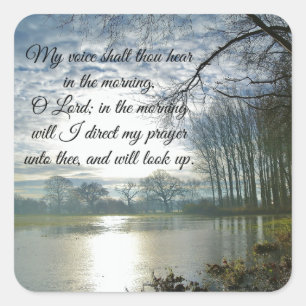 Adesivo Quadrado Oração de Escritura Versa da bíblia