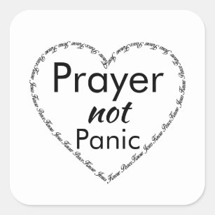 Adesivo Quadrado Oração e não uma citação inspiradora de pânico