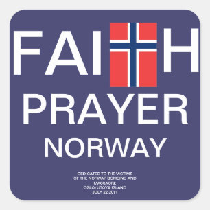 ADESIVO QUADRADO ORAÇÃO NORUEGA DA FÉ