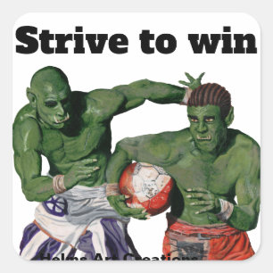 Adesivo Quadrado Orador Gladiador Futebol Esporte Fantasy Art Stick