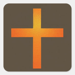 Adesivo Quadrado Orange Cross Sticker