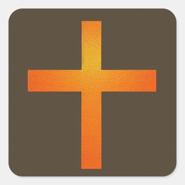 Adesivo Quadrado Orange Cross Sticker (Frente)