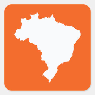 Adesivo Quadrado Orange Festivo Brasil em Emporio Moffa