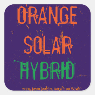 ADESIVO QUADRADO ORANGE SOLAR HYBRID