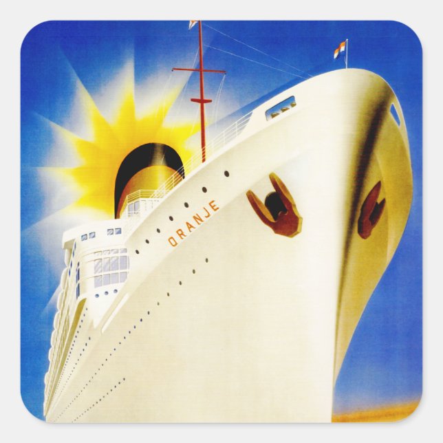 Adesivo Quadrado Oranje ~ Nederland Line (Frente)