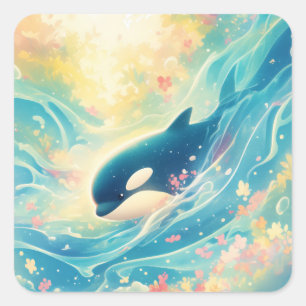 Adesivo Quadrado Orca Guardian of the Deep