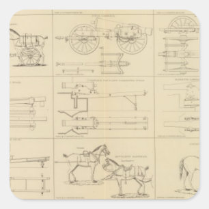 Adesivo Quadrado Ordenança, lojas, etc.