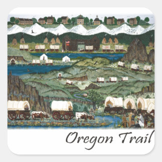 Adesivo Quadrado Oregon Trail
