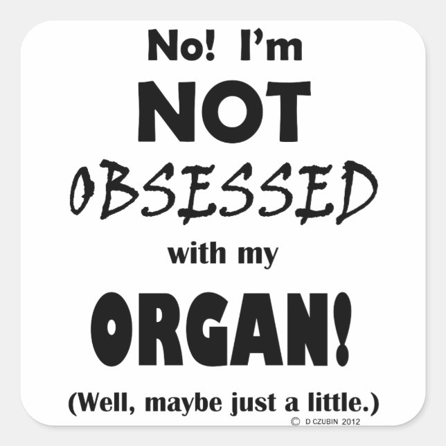 Adesivo Quadrado Órgan Obsso (Frente)
