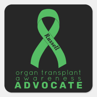 Adesivo Quadrado Organ Transplant Advocate Black