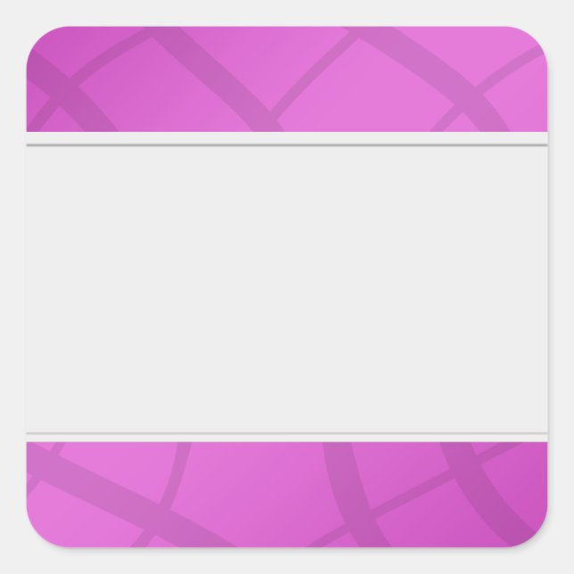 Adesivo Quadrado Organizar rótulos limpos cor-de-rosa decorativo (Frente)