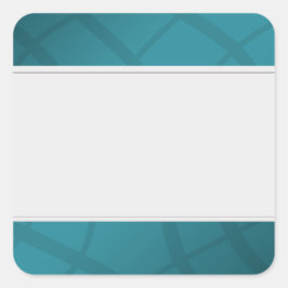 Adesivo Quadrado Organizar Rótulos Limpos, Teal Decorativo